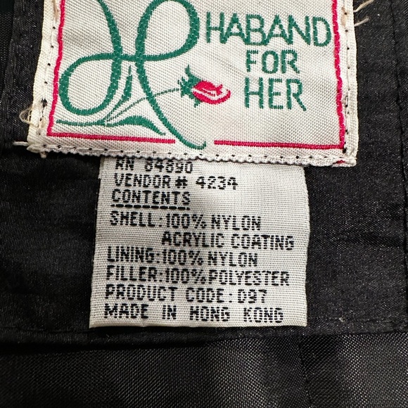 VTG 80’s Huband for Her Puffer Jacket. Geometric pattern Pink, Purple, Teal. Sm - Picture 6 of 15